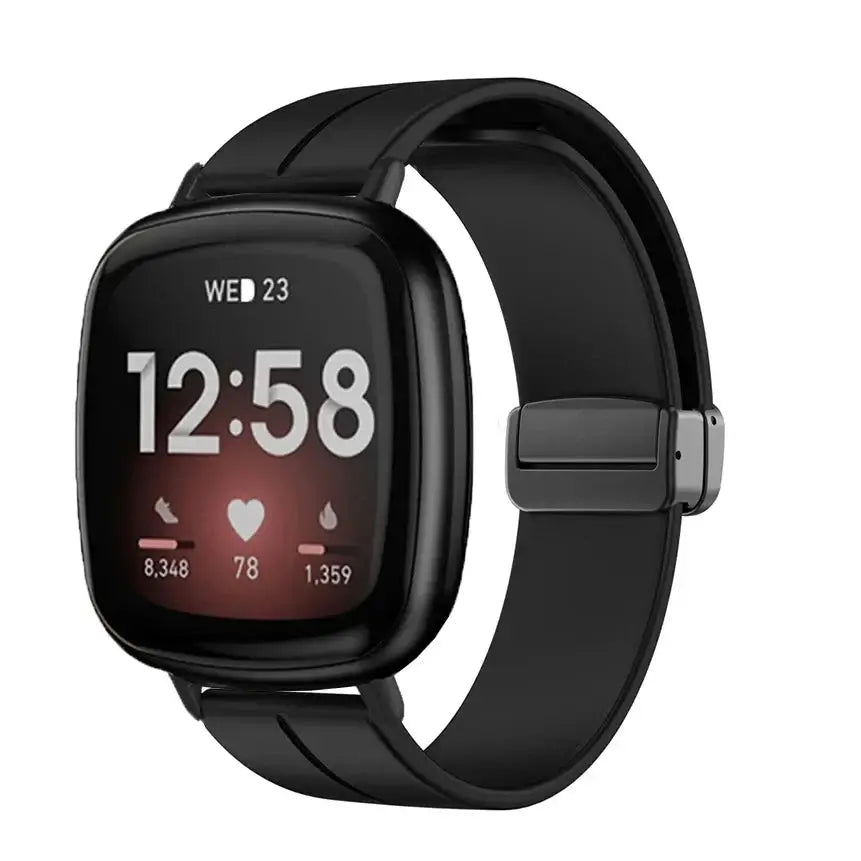 Fitbit Versa & Sense Silikonarmband mit Magnetverschluss