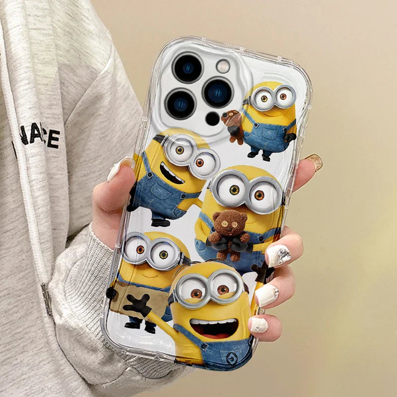 Süße Minions Cartoon Welle Handyhülle