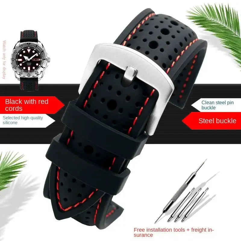 Suunto Silikonarmband – atmungsaktives gemustertes Design
