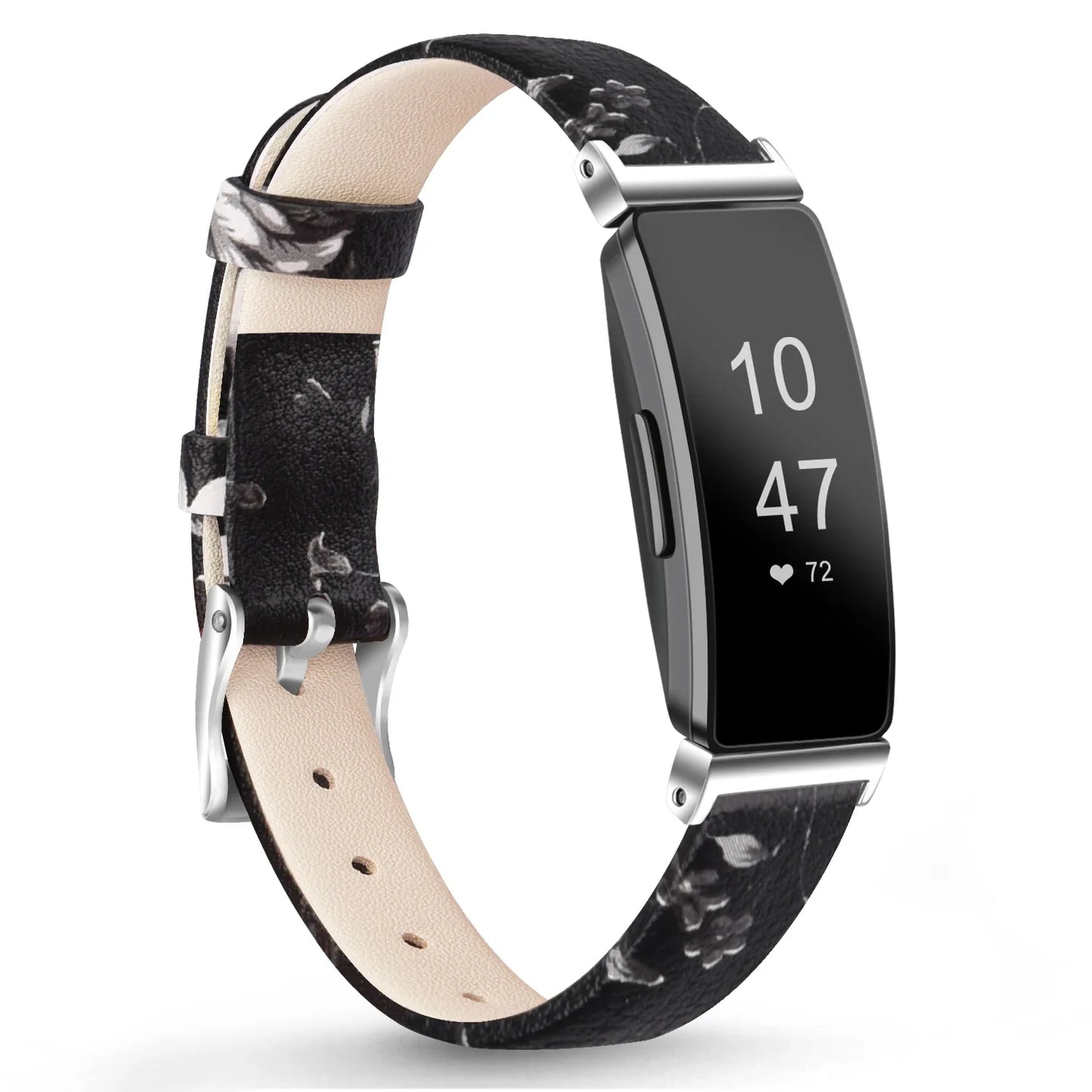 Fitbit Inspire 2, 1, HR Lederarmband – Premium Komfortband