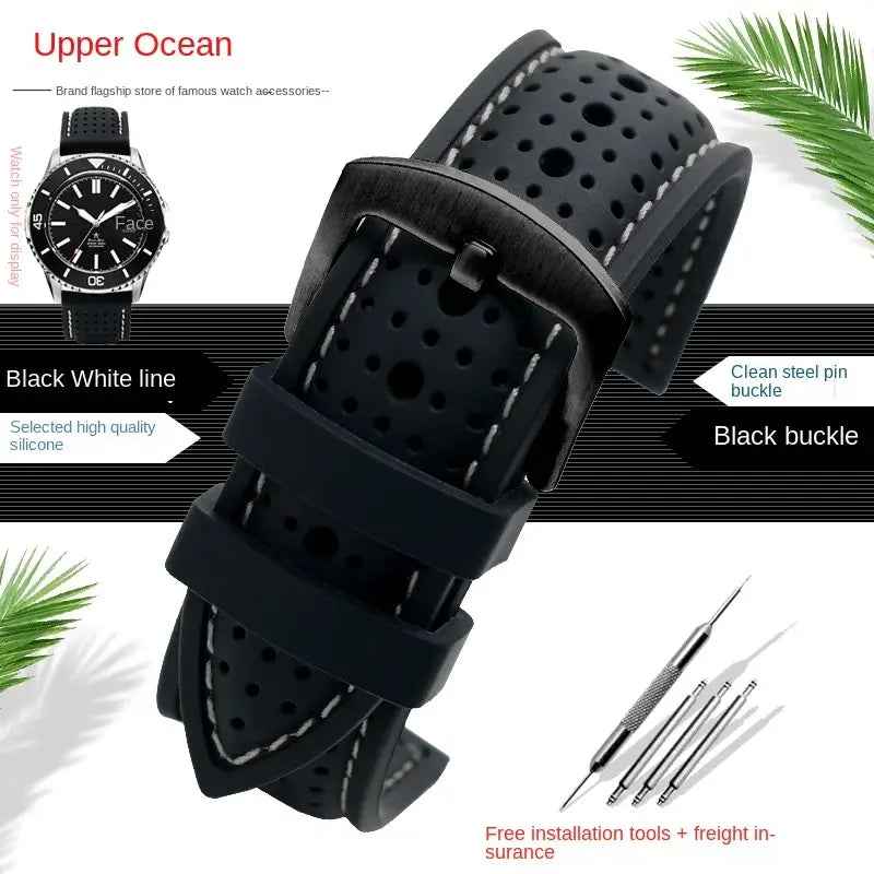 Suunto Silikonarmband – atmungsaktives gemustertes Design
