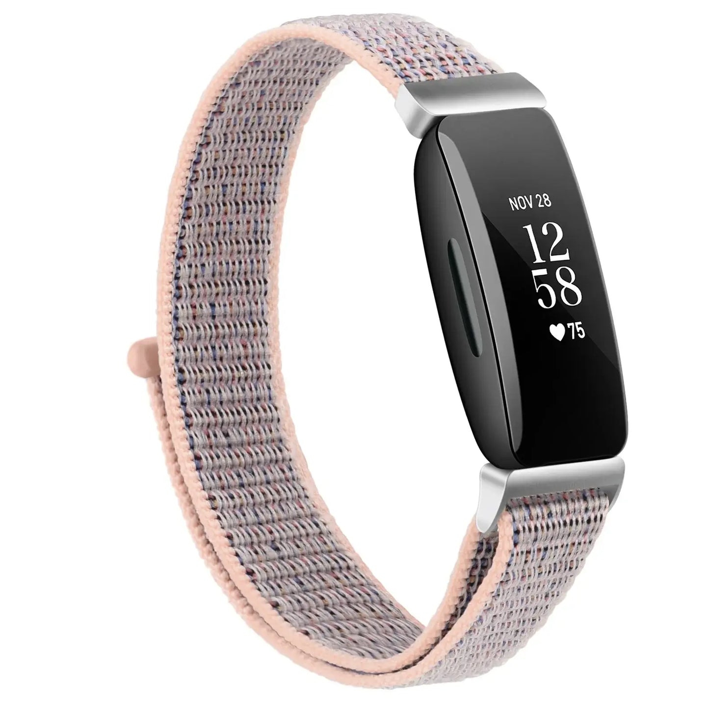 Fitbit Inspire 2, 1, HR Nylon Klettband – Vielseitiges Armband