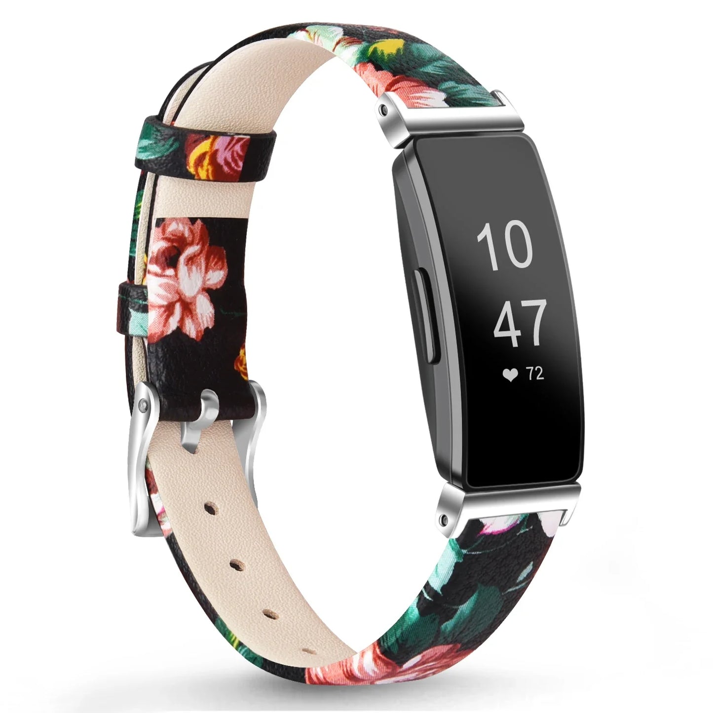 Fitbit Inspire 2, 1, HR Lederarmband – Premium Komfortband