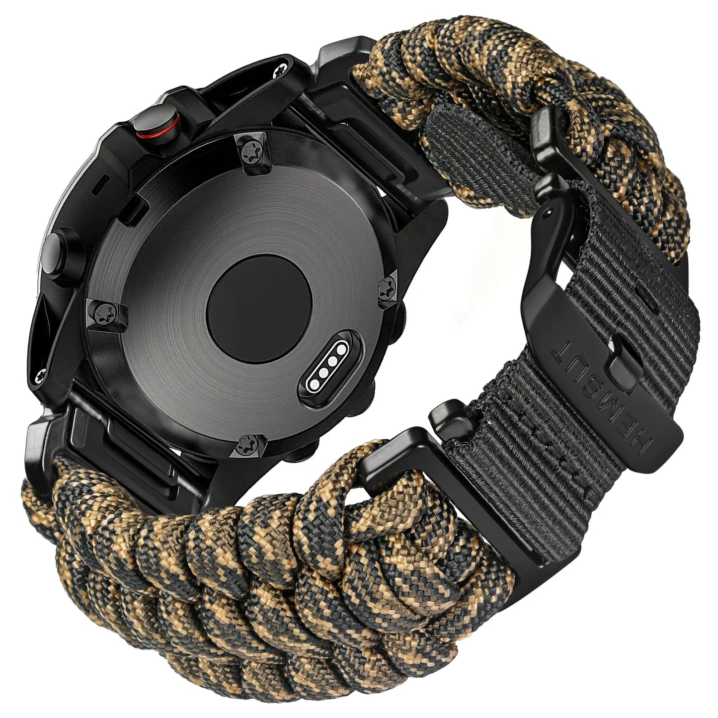 Bracelet de montre Garmin en paracorde - Conception sport durable