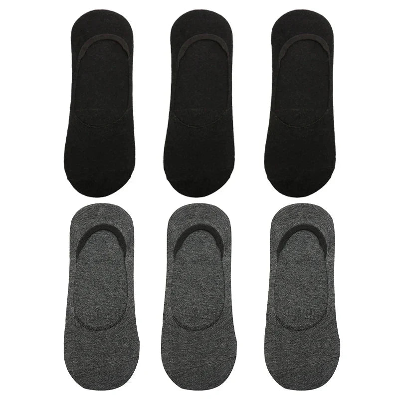 6-Pack Bamboo Invisible Low-Cut Socks | Breathable Boat Socks