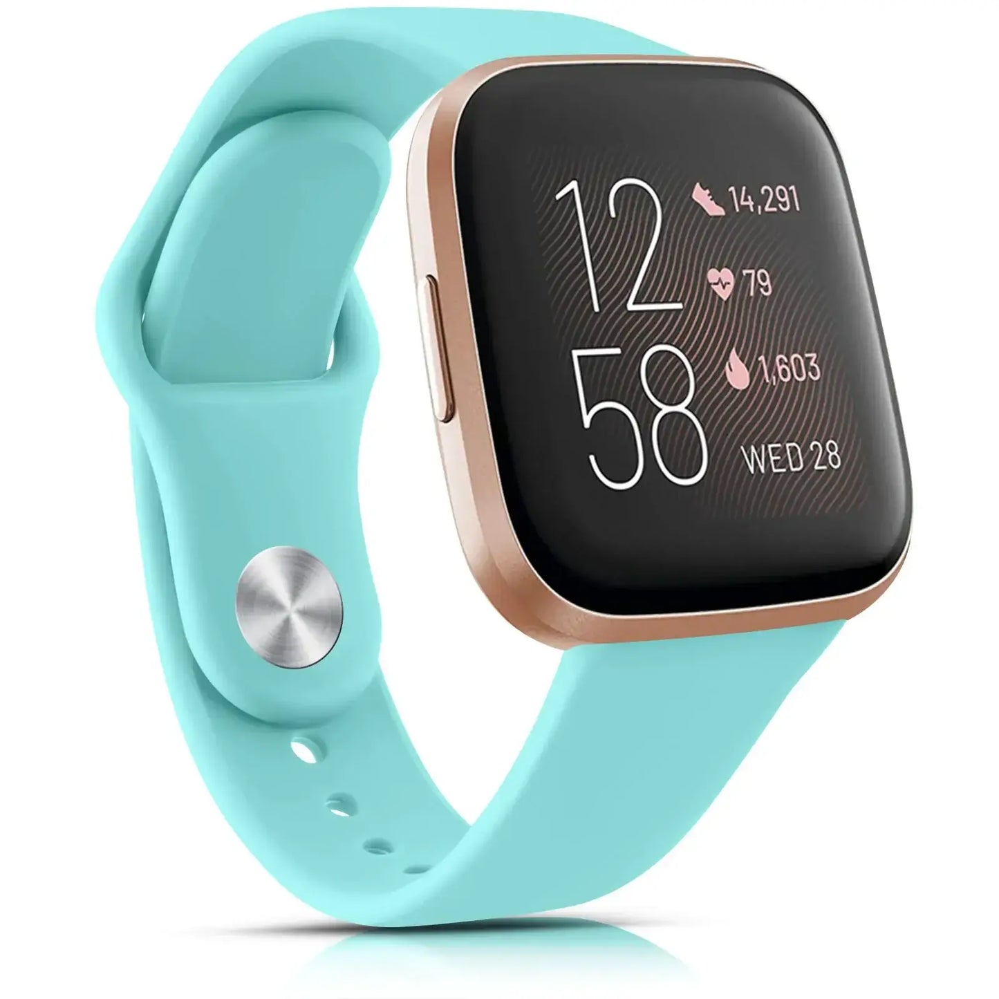 Bracelet en silicone pour Fitbit Versa et Sense - Conception souple et étanche