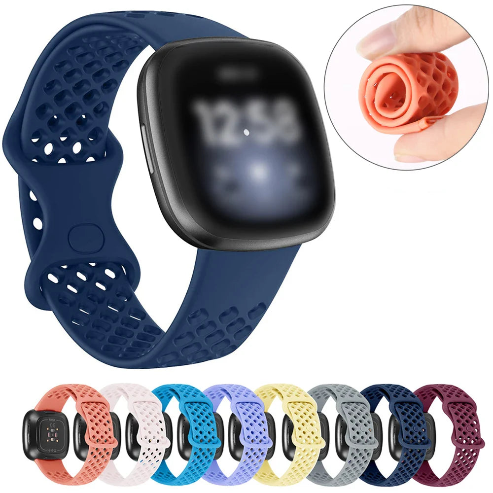 Atmungsaktive Sport-Armbänder für Fitbit Versa & Sense