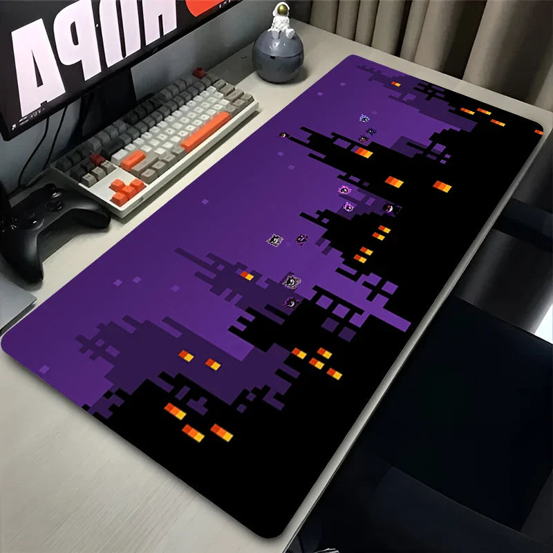 Colorful Gaming Keyboard Rug Laptop Japan Cool Anime Mouse Pad XXL Black P-pokemonS Desk Mat PC G-gengar Gamer Cabinet Mousepad