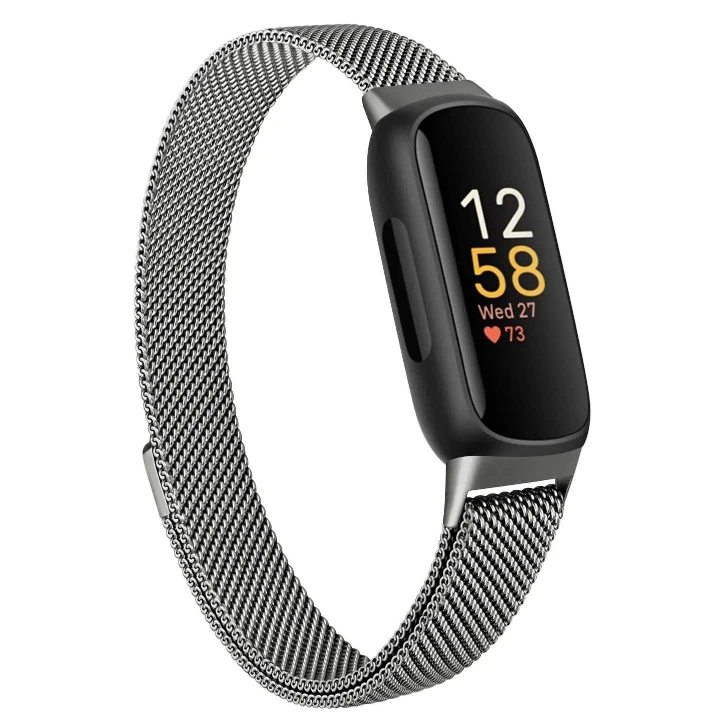 Fitbit Inspire 3 Metall-Magnetarmband – Edelstahl-Milanaise-Armband