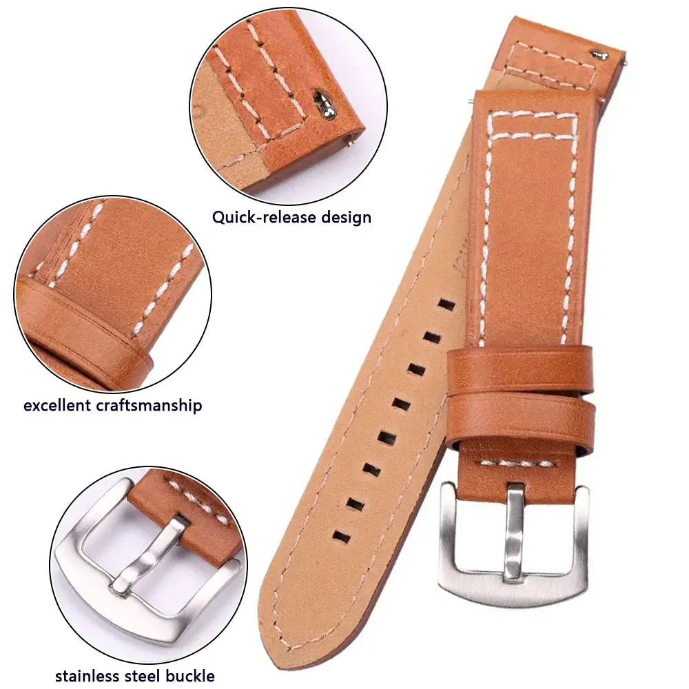 Bracelet en cuir souple Huawei - Design confortable et durable