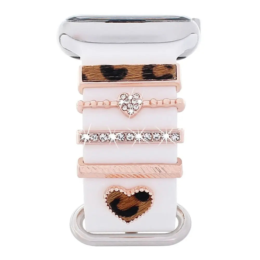 Breloques décoratives en métal pour bracelets d'Apple Watch