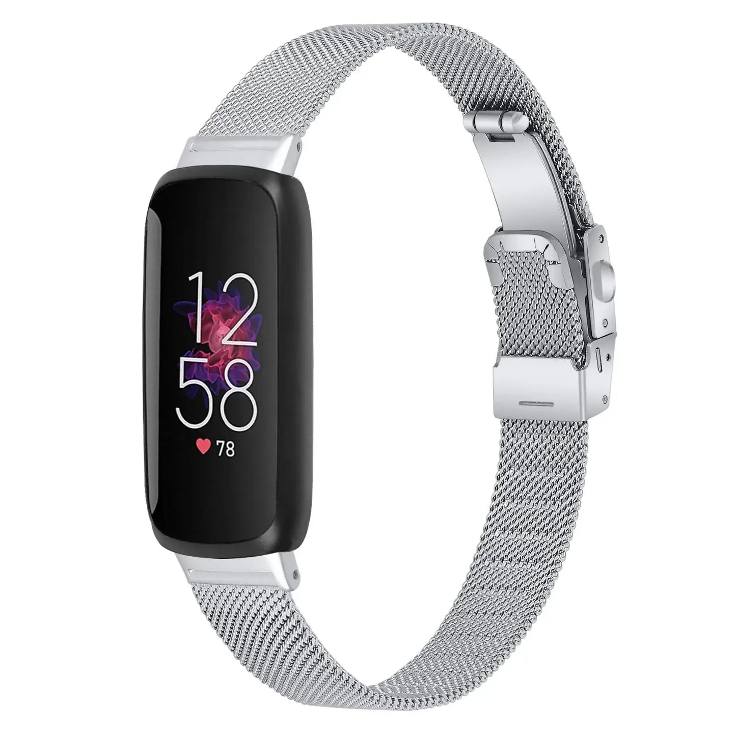 Bracelet en acier inoxydable fin Fitbit Inspire 3 – Bracelet en métal élégant et minimaliste
