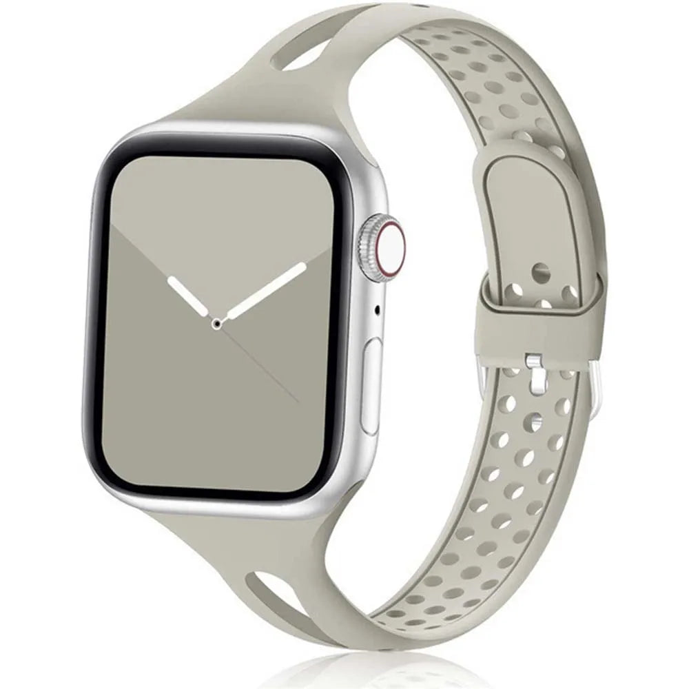 Apple Watch Silikonarmband – Weiches, flexibles, atmungsaktives Armband
