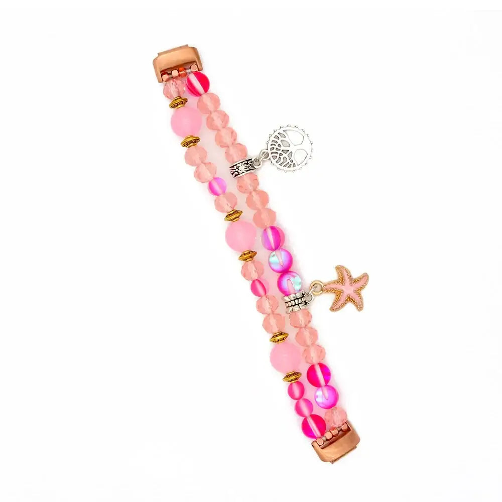 Bracelet Élastique Perlé Fitbit Inspire 3 – Bracelet Élégant Extensible