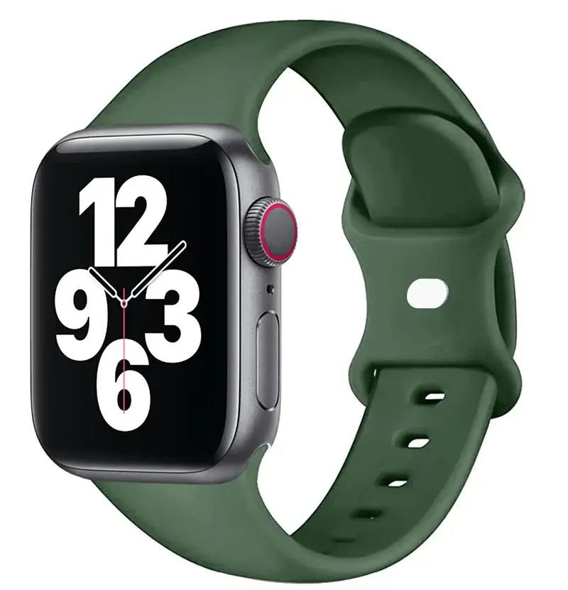 Apple Watch Silikonarmband - Weiches wasserdichtes flexibles Armband
