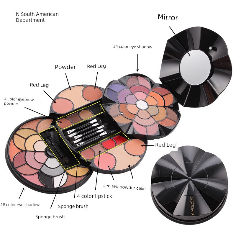 190-Color Matte Makeup Palette Gift Set – Eyeshadow, Blush & More in Stunning Collector Cases