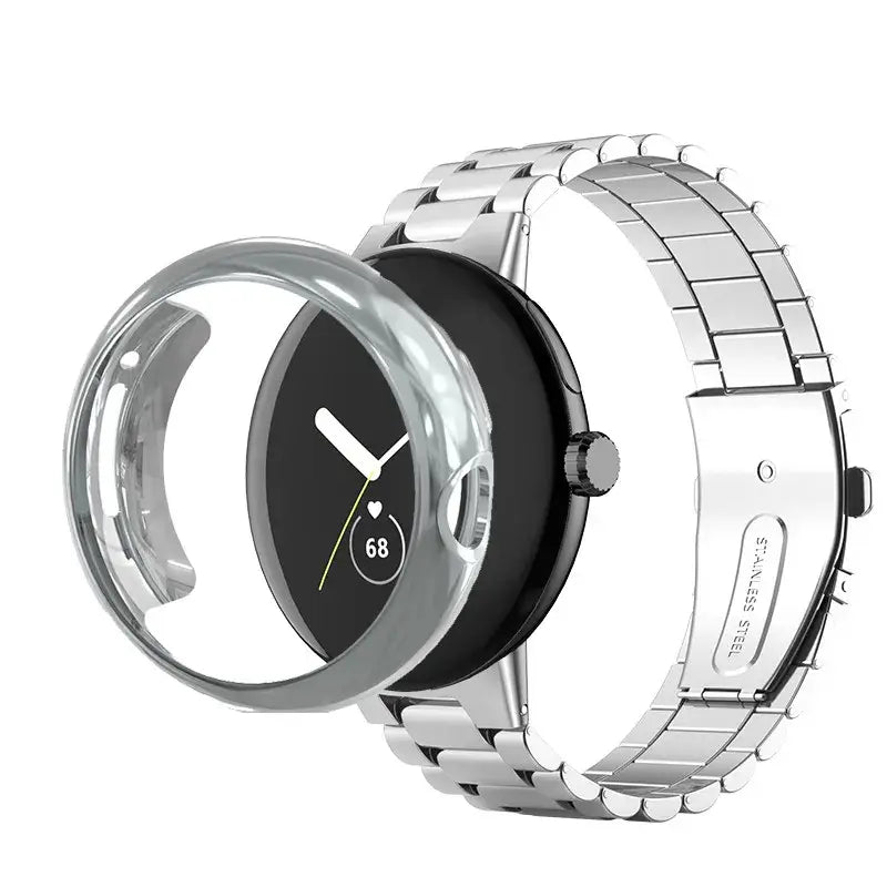 Bracelet et boîtier en acier inoxydable Google Pixel - Design de qualité supérieure