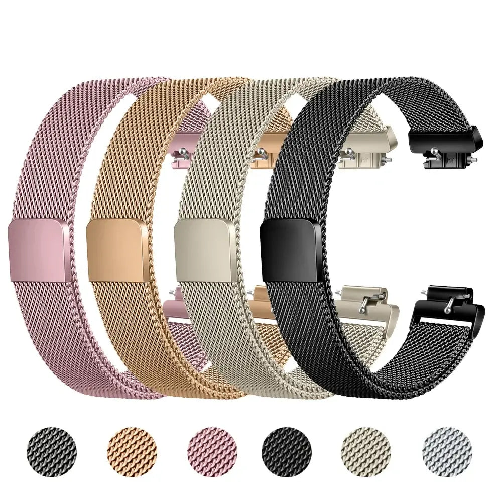 Bracelet Milanais Aimanté en Acier Inoxydable Fitbit Inspire 2, 1, HR