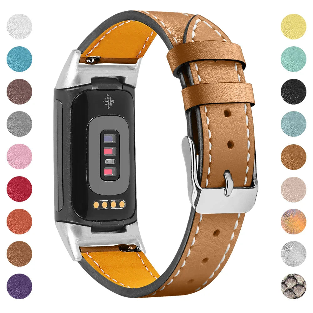 Fitbit Charge 5 6 Lederarmband – Stilvoll und bequem