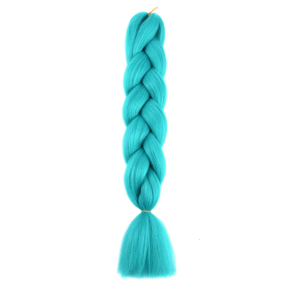 AZQUEEN 24 Inch Jumbo Braids Extensions Synthetic Braiding Hair Afro Ombre Color kanekalon Hair for Children Braid