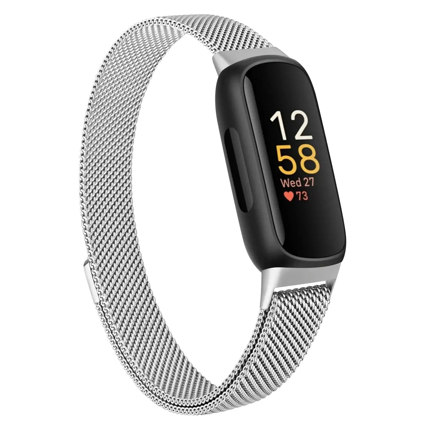 Fitbit Inspire 3 Metall-Magnetarmband – Edelstahl-Milanaise-Armband