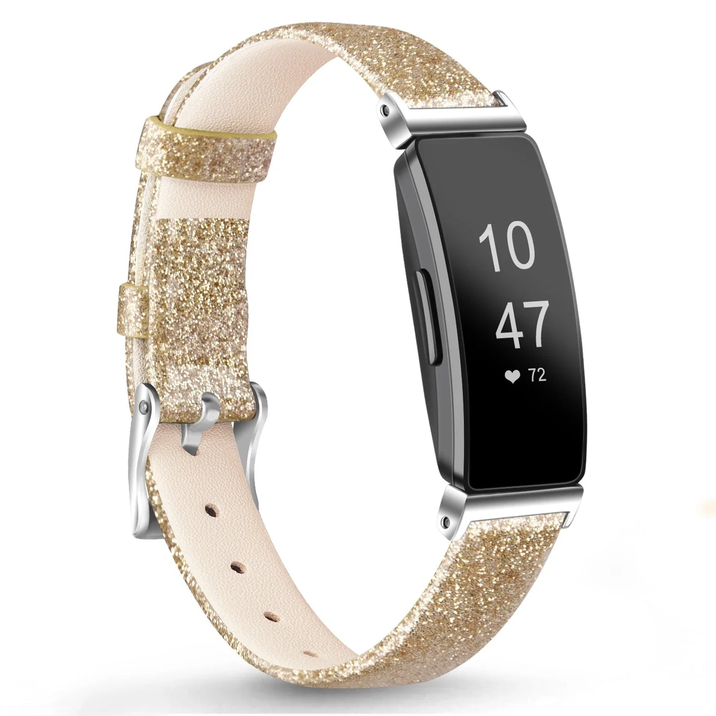 Fitbit Inspire 2, 1, HR Lederarmband – Premium Komfortband