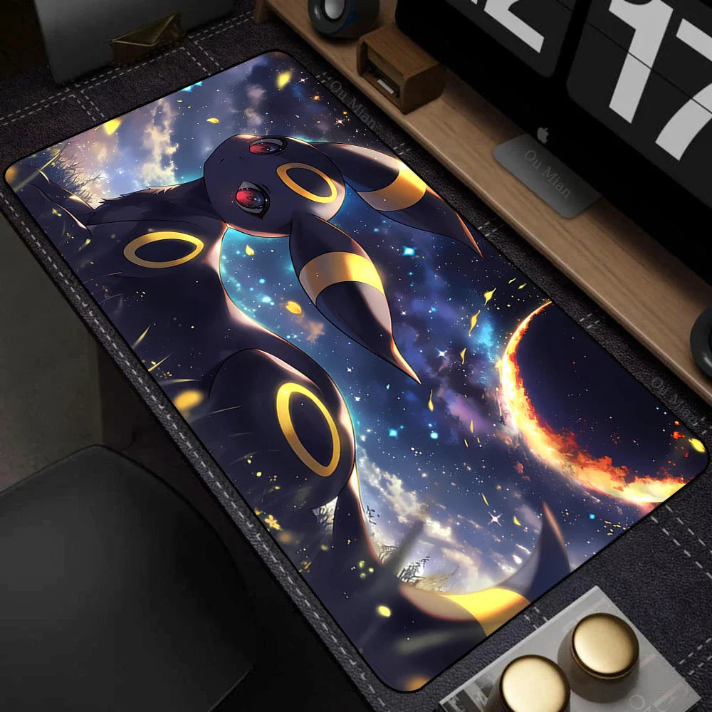 Mouse Pad Gamer XXL Mouse Mat P-pokemon Desk Mats Table of Office Carpet Gamer Natural Rubber Mice Pad Lockrand Mousepad 90x40cm