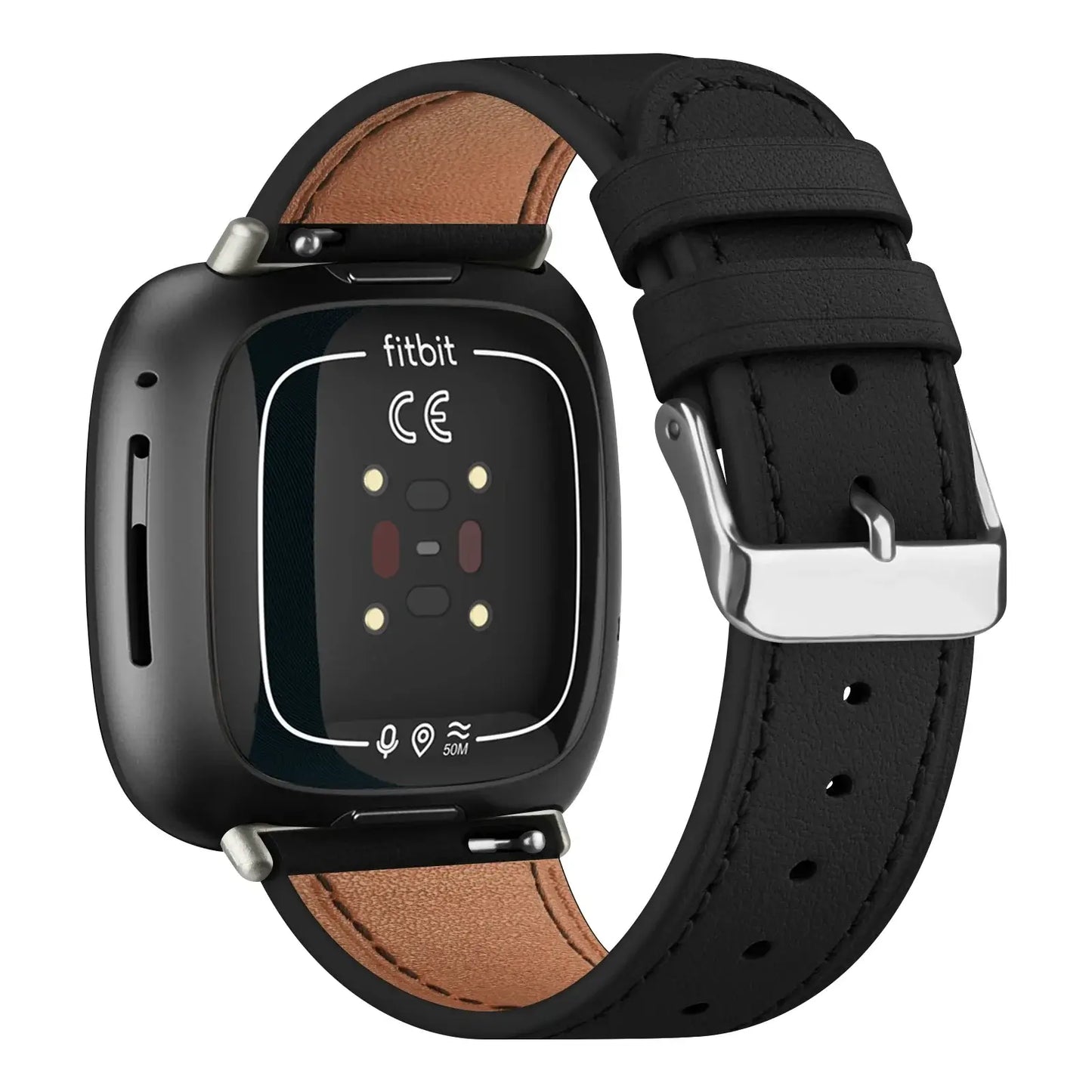 Bracelet en cuir Fitbit Versa et Sense - Design élégant et durable