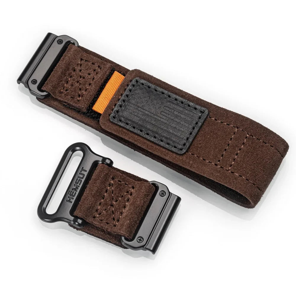 Leder Schlaufe Klett Garmin Armbänder - Quickfit