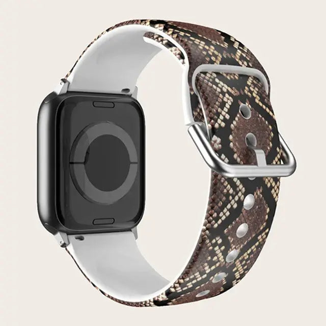 Apple Watch Silikonarmband – Buntes Blumenmusterarmband