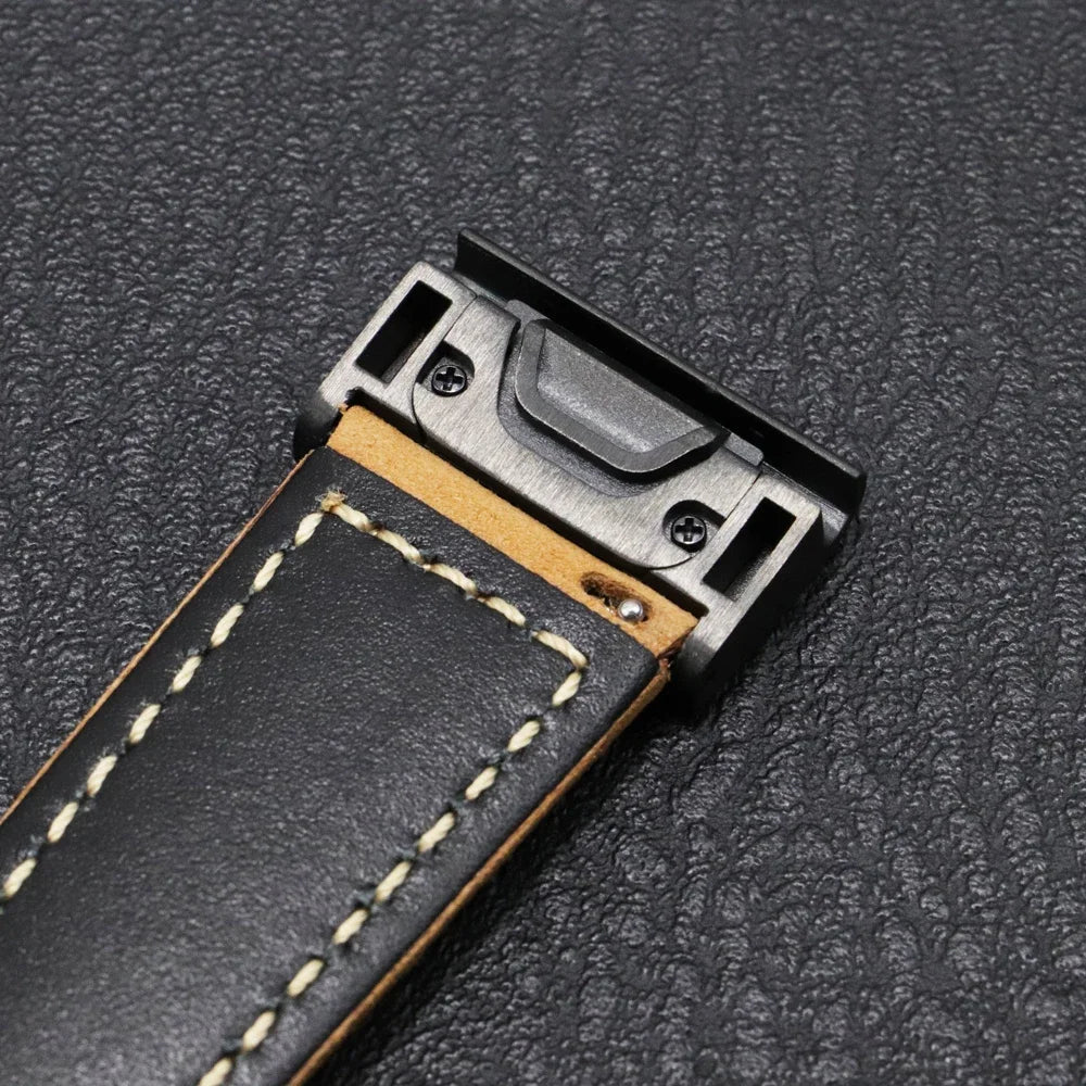 Bracelet en cuir véritable Garmin – Élégant et durable