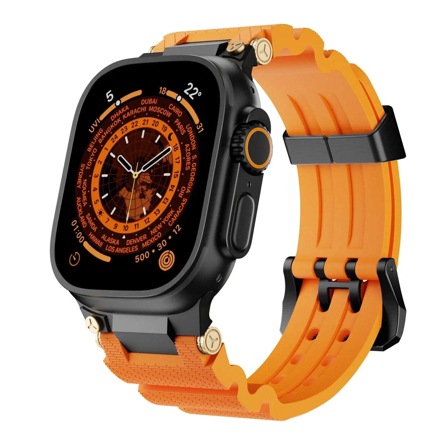 Bracelet de sport en silicone pour Apple Watch - Bracelet en caoutchouc étanche