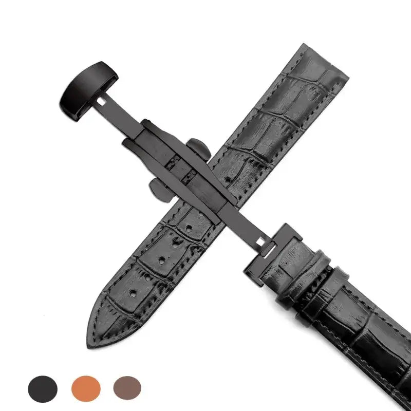 Bracelet en cuir Samsung Galaxy Watch - Design classique haut de gamme