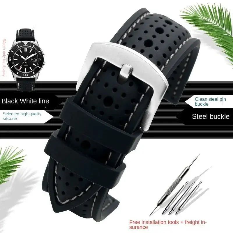 Suunto Silikonarmband – atmungsaktives gemustertes Design