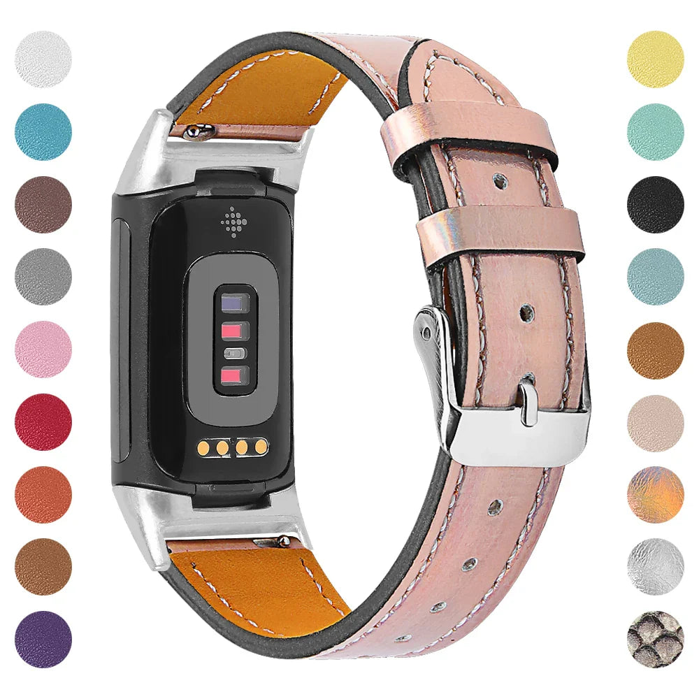 Fitbit Charge 5 6 Lederarmband – Stilvoll und bequem