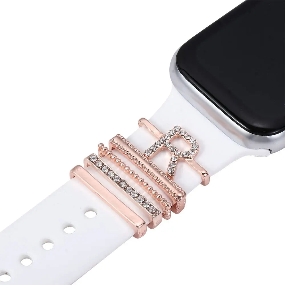 Breloques décoratives en métal pour bracelets d'Apple Watch
