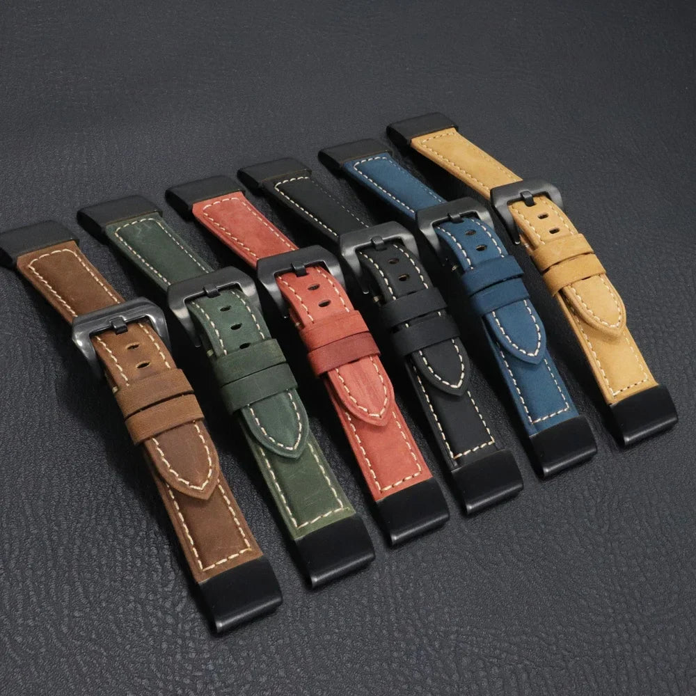 Bracelet en cuir véritable Garmin – Élégant et durable