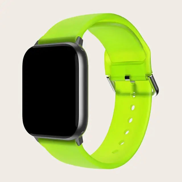 Apple Watch Silikonarmband – Buntes Blumenmusterarmband
