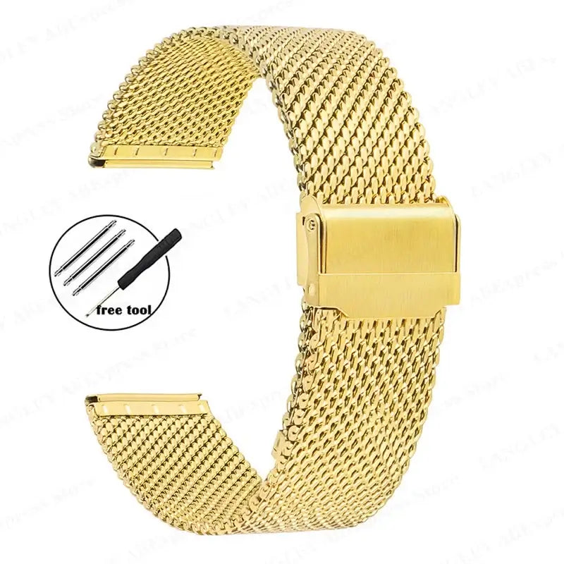 Ticwatch Mailänder-Edelstahlarmband - Erstklassiges stilvolles Design