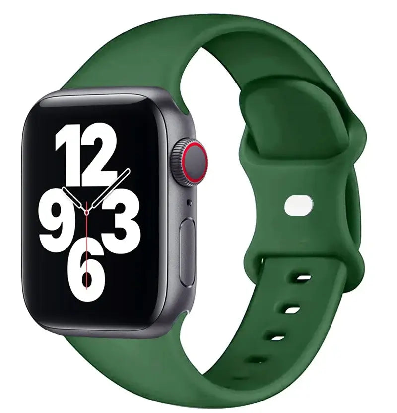 Apple Watch Silikonarmband - Weiches wasserdichtes flexibles Armband