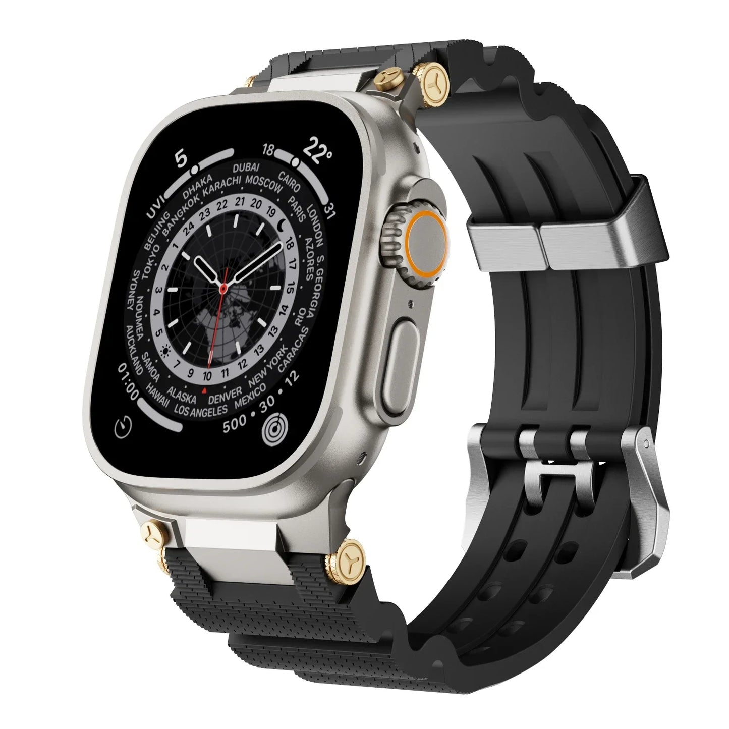 Bracelet de sport en silicone pour Apple Watch - Bracelet en caoutchouc étanche