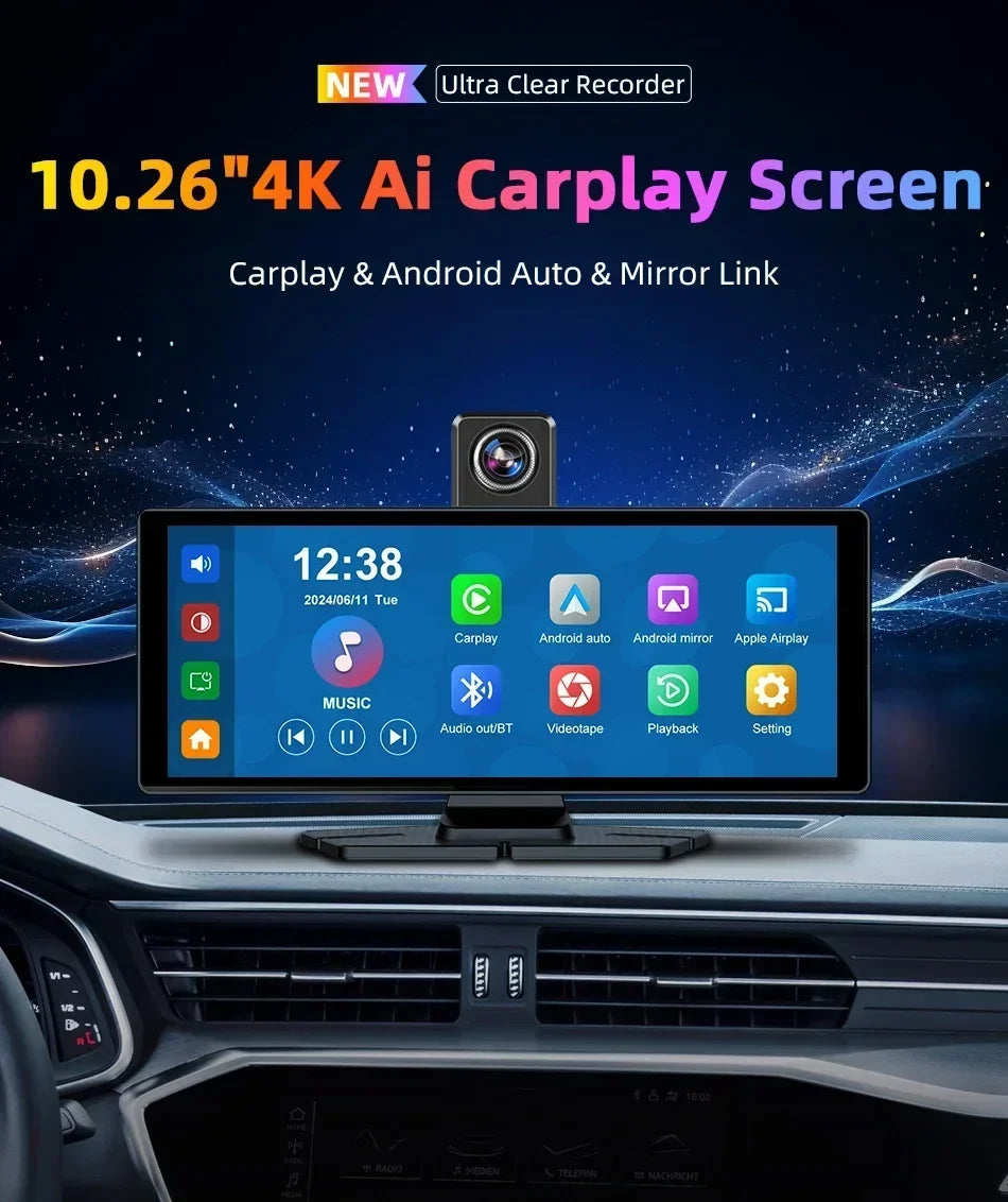 Srnubi 10.26-Inch CarPlay & Android Auto Screen – T322/T333 Options