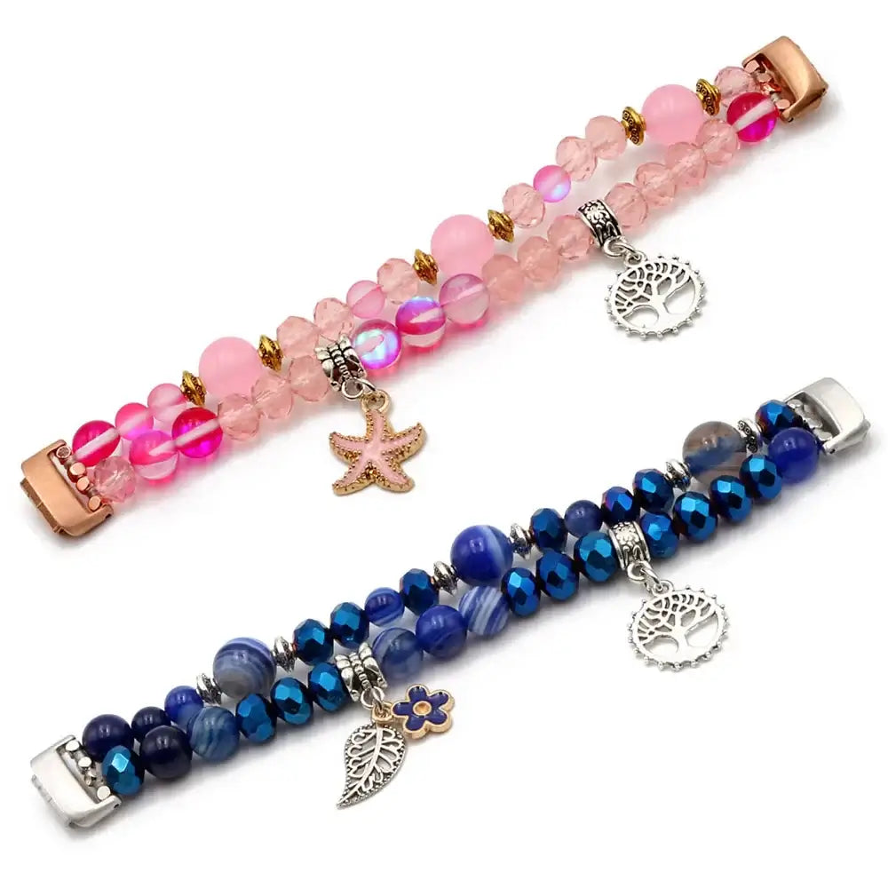 Bracelet Élastique Perlé Fitbit Inspire 3 – Bracelet Élégant Extensible