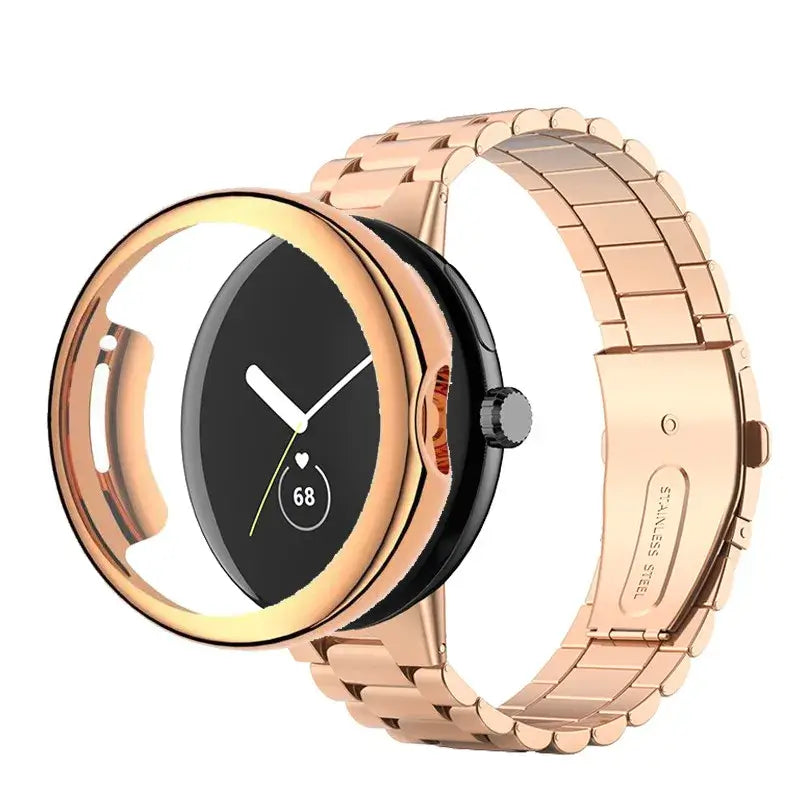 Bracelet et boîtier en acier inoxydable Google Pixel - Design de qualité supérieure