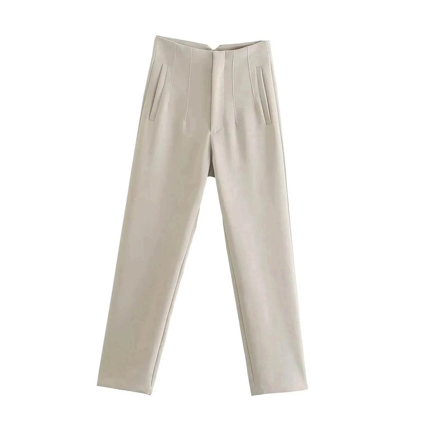 Women’s High Waist Slim Trousers