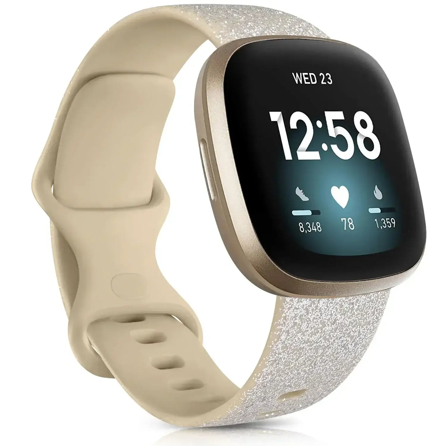 Fitbit Versa & Sense Silikonarmbänder – Leichtes minimalistisches Design