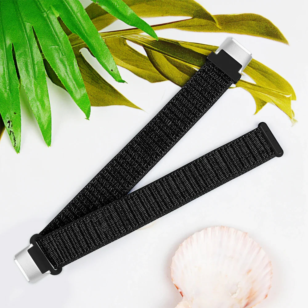 Fitbit Luxe Nylonarmband – Elastisches, bequemes, stilvolles Armband
