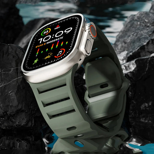 Bracelet en silicone pour Apple Watch Sport - Flexible, étanche