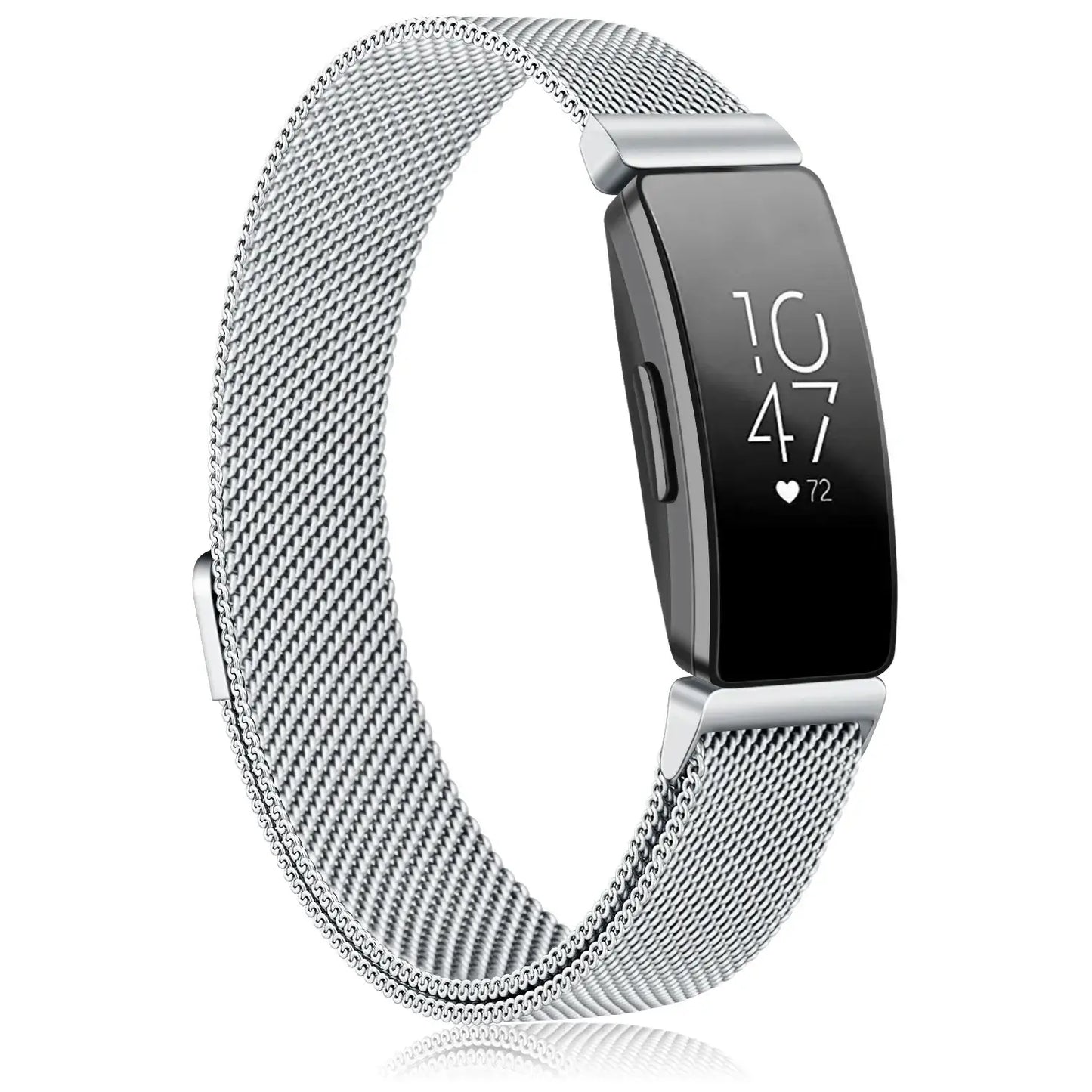 Bracelet Milanais Aimanté en Acier Inoxydable Fitbit Inspire 2, 1, HR