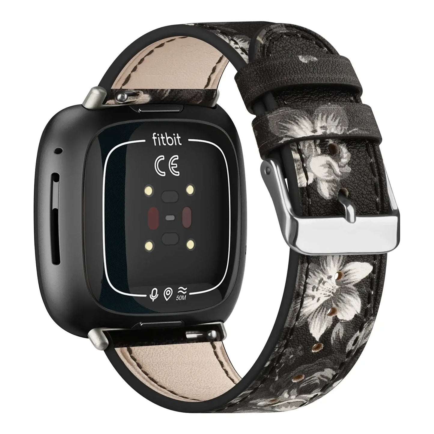 Bracelet en cuir Fitbit Versa et Sense - Design élégant et durable